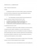 Introduccion A La Abministracion