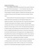 Language Learning Strategies