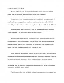 Análisis Del Color Azul. Página 1