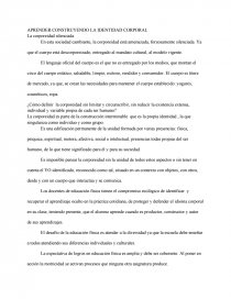 Corporeidad - Composiciones de Colegio - mariaelena27 Corporeidad - Composiciones de Colegio - mariaelena27