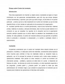 Ensayo final sobre Control de inventario
