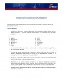 Instructivo recepción y revisión de facturas