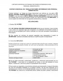 Ejemplo de contrato laboral