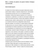 Mitos y verdades del gobierno del general Rodríguez Lara en Ecuador