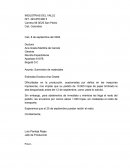 Carta de recomendacion