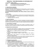 Bases del conruso regional de artesania