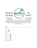 EJEMPLO DE UNA ENCUESTA DE HELADOS