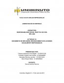 Actividad N°10 Documento de reflexión, reconocimiento de acciones socialmente responsables