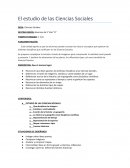 Ciencias sociales