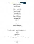 Actividad inicial servicio al cliente