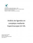 Identificación de complejos por espectroscopía UV-visible