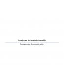 Funciones de la administración