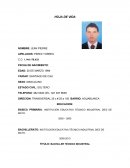 Ejemplo hoja de vida