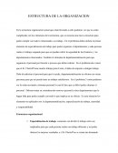 Estructura de la organizacion