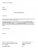 Carta de renuncia