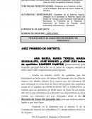 Aclaracion de escrito de demanda