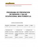 Programa de prevencion