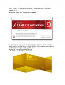 Types of programs for creating and editing animation