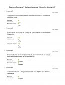 Examen Semana 7 de la asignatura Derecho mercantil uvm