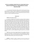 Acta de la asamblea constitutiva del sindicato independiente de trabajadores del colegio educativo Paris