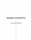 Memoria descriptiva de parcelacion