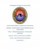 Alimentos mas consumidos por los Arequipeños