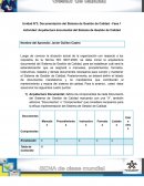 Arquitectura documental del Sistema de Gestión de Calidad