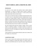 Ensayo maestria del amor