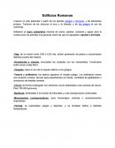 Reseña de Edificios romanos