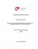 El Efecto Socioeconómico de la Mala Distribución del Canon Minero en la Región de Cajamarca Entre los Años de 2005 a 2013