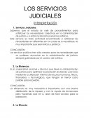 LOS SERVICIOS JUDICIALES