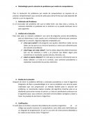 Metodologia para la solucion de problemas por medio de computadores