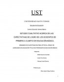 Tesis Expectativas de logro de los docentes