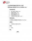 LA DESINFORMACIÓN DE LA SOCIEDAD PERUANA RESPECTO A LA UNIÓN CIVIL
