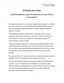 Ensayo al frente de la clase