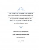 CAMPAÑA DE CONSIENTIZACIÒN SOBRE LOS EFECTOS DE LA DELINCUENCIA DIRIGIDA HACIA LOS HABITANTES DEL BARRIO 6 DE JULIO DELA PARROQUIA EL INCA