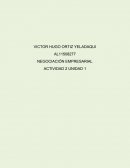 NEGOCIACIÓN EMPRESARIAL ACTIVIDAD 2 UNIDAD 1