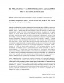 EL ARRAIGAIGO Y LA PERTENENCIA DEL CUIDADANO FRETE AL ESPACIO PÚBLICO