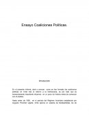 Ensayo coaliciones politicas en chile del retorno a la democracia