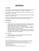 SENTENCIA Conceptos