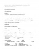 Actividad Normas de información financiera