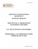 PRACTICA No. 2: MEDICION DE GLUCEMIAS CAPILARES