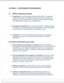 TACTIVIDAD 1 – CUESTIONARIO DE PROGRAMACIÓN. Página 1