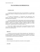 Plan de emergencia