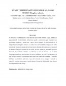 Secado y determinacion de humedad mango