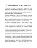 El existencialismo