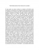 TRANFORMACIONES ESTRUCTURALES EN COLOMBIA