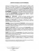 CONTRATO DE TRABAJO A PLAZO DETERMINADO