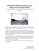 Hundimiento de barco petrolero causa estragos en las costas de Galicia