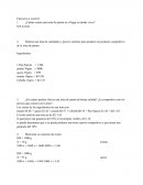 Presupuesto de un pastel